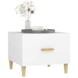 Tables basses 2 pcs blanc 50x50x40 cm bois d'ingénierie 623801623801
