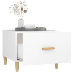 Tables basses 2 pcs blanc 50x50x40 cm bois d'ingénierie 623801623801