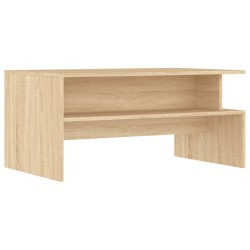 Table basse chêne sonoma 90x55x42,5 cm bois d'ingénierie 623811623811