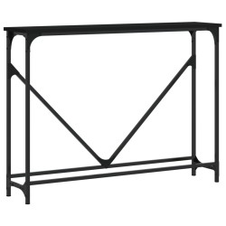 Table console noir 102x22,5x75 cm bois d'ingénierie 623813623813