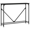 Table console noir 102x22,5x75 cm bois d'ingénierie 623813623813