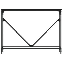 Table console noir 102x22,5x75 cm bois d'ingénierie 623813623813