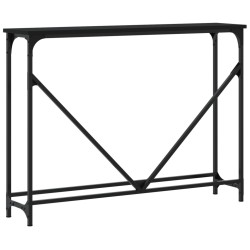 Table console noir 102x22,5x75 cm bois d'ingénierie 623813623813