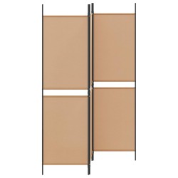 Paravent 3 panneaux Beige 150 x 180 cm Tissu 623815623815
