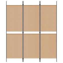 Paravent 3 panneaux Beige 150 x 180 cm Tissu 623815623815