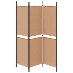 Paravent 3 panneaux Beige 150 x 180 cm Tissu 623815623815