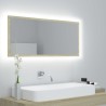 Miroir LED de salle de bain Chêne sonoma 100x8,5x37cm Acrylique 623816623816