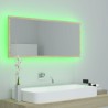 Miroir LED de salle de bain Chêne sonoma 100x8,5x37cm Acrylique 623816623816