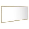 Miroir LED de salle de bain Chêne sonoma 100x8,5x37cm Acrylique 623816623816