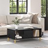 Table basse Chêne noir 90 x 50 x 26,5 cm Bois d'ingénierie 623817623817
