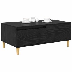 Table basse Chêne noir 90 x 50 x 26,5 cm Bois d'ingénierie 623817623817