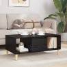 Table basse Chêne noir 90 x 50 x 26,5 cm Bois d'ingénierie 623817623817