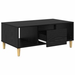 Table basse Chêne noir 90 x 50 x 26,5 cm Bois d'ingénierie 623817623817