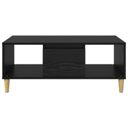 Table basse Chêne noir 90 x 50 x 26,5 cm Bois d'ingénierie 623817623817