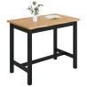 Table haute EKAI Noir 112 x 70 x 91 cm Bois de pin massif 623818623818