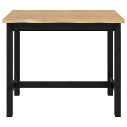 Table haute EKAI Noir 112 x 70 x 91 cm Bois de pin massif 623818623818