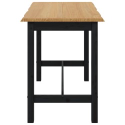 Table haute EKAI Noir 112 x 70 x 91 cm Bois de pin massif 623818623818