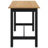 Table haute EKAI Noir 112 x 70 x 91 cm Bois de pin massif 623818623818