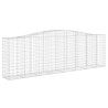 Paniers à gabions arqués 3 pcs 400x50x120/140 cm Fer galvanisé 623825623825