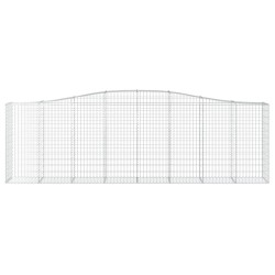 Paniers à gabions arqués 3 pcs 400x50x120/140 cm Fer galvanisé 623825623825