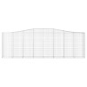 Paniers à gabions arqués 3 pcs 400x50x120/140 cm Fer galvanisé 623825623825