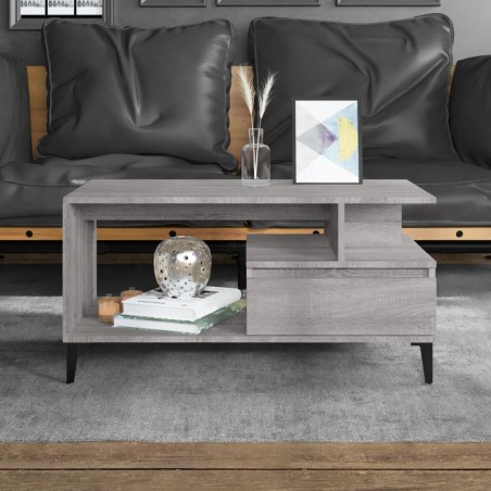 Table basse Sonoma gris 90x49x45 cm Bois d'ingénierie 623827623827