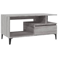 Table basse Sonoma gris 90x49x45 cm Bois d'ingénierie 623827623827