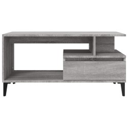 Table basse Sonoma gris 90x49x45 cm Bois d'ingénierie 623827623827