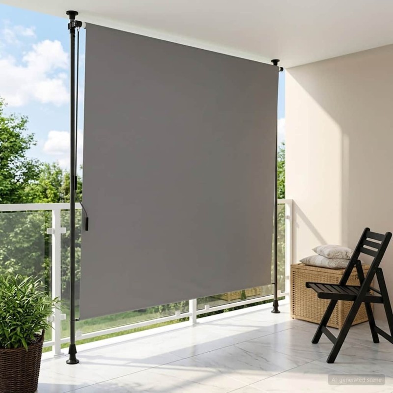 Store Roulant Extérieur Gris clair 120 x 270 cm 623834623834