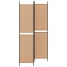 Paravent en 3 panneaux Beige 150 x 220 cm Tissu 623837623837