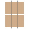 Paravent en 3 panneaux Beige 150 x 220 cm Tissu 623837623837