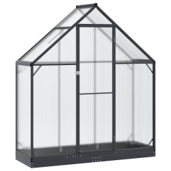 Serre de jardin avec porte Anthracite 183,5 x 63,5 x 207 cm 623838623838
