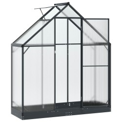 Serre de jardin avec porte Anthracite 183,5 x 63,5 x 207 cm 623838623838