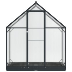 Serre de jardin avec porte Anthracite 183,5 x 63,5 x 207 cm 623838623838