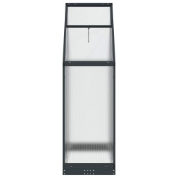 Serre de jardin avec porte Anthracite 183,5 x 63,5 x 207 cm 623838623838