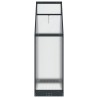 Serre de jardin avec porte Anthracite 183,5 x 63,5 x 207 cm 623838623838
