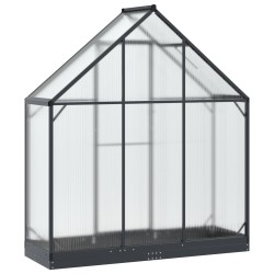 Serre de jardin avec porte Anthracite 183,5 x 63,5 x 207 cm 623838623838