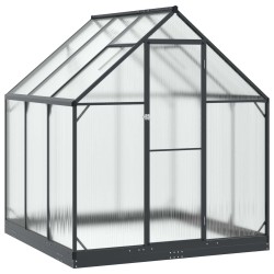 Serre de jardin avec porte Anthracite 183,5 x 183,5 x 207 cm 623839623839