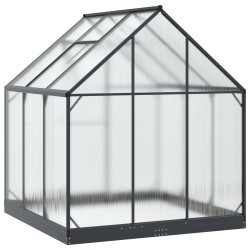 Serre de jardin avec porte Anthracite 183,5 x 183,5 x 207 cm 623839623839