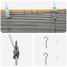 Store enrouleur Gris 80 x 220 cm Bambou 623841623841