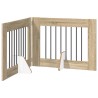 Porte de chien pliable avec supports 2 pcs Chêne Sonoma 623842623842