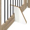 Porte de chien pliable avec supports 2 pcs Chêne Sonoma 623842623842