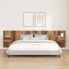 Tête de lit avec armoire 3 pcs Bois Ancien Bois d'ingénierie 623845623845