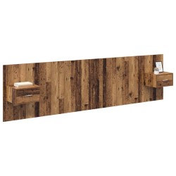 Tête de lit avec armoire 3 pcs Bois Ancien Bois d'ingénierie 623845623845
