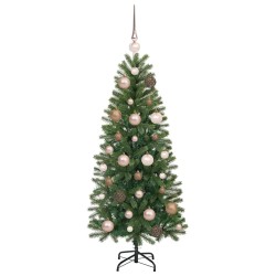 Sapin de Noël artificiel avec 150 LED Vert 120 cm PE et PVC 623852623852