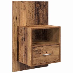 Tête de lit avec armoire 3 pcs Bois Ancien Bois d'ingénierie 623860623860