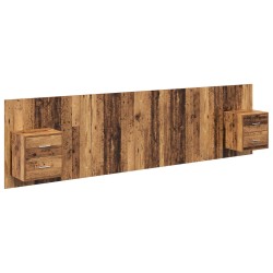Tête de lit avec armoire 3 pcs Bois Ancien Bois d'ingénierie 623861623861
