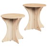 Table basse 2 pcs Naturel Bois massif en pin 623868623868