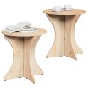Table basse 2 pcs Naturel Bois massif en pin 623868623868