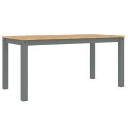 Table à manger PANAMA gris 160x80x75 cm bois massif de pin 623871623871